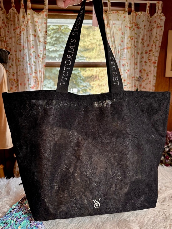 Victoria's Secret Handbags - VS • Lace and Rhinestone Snap Closure Tote